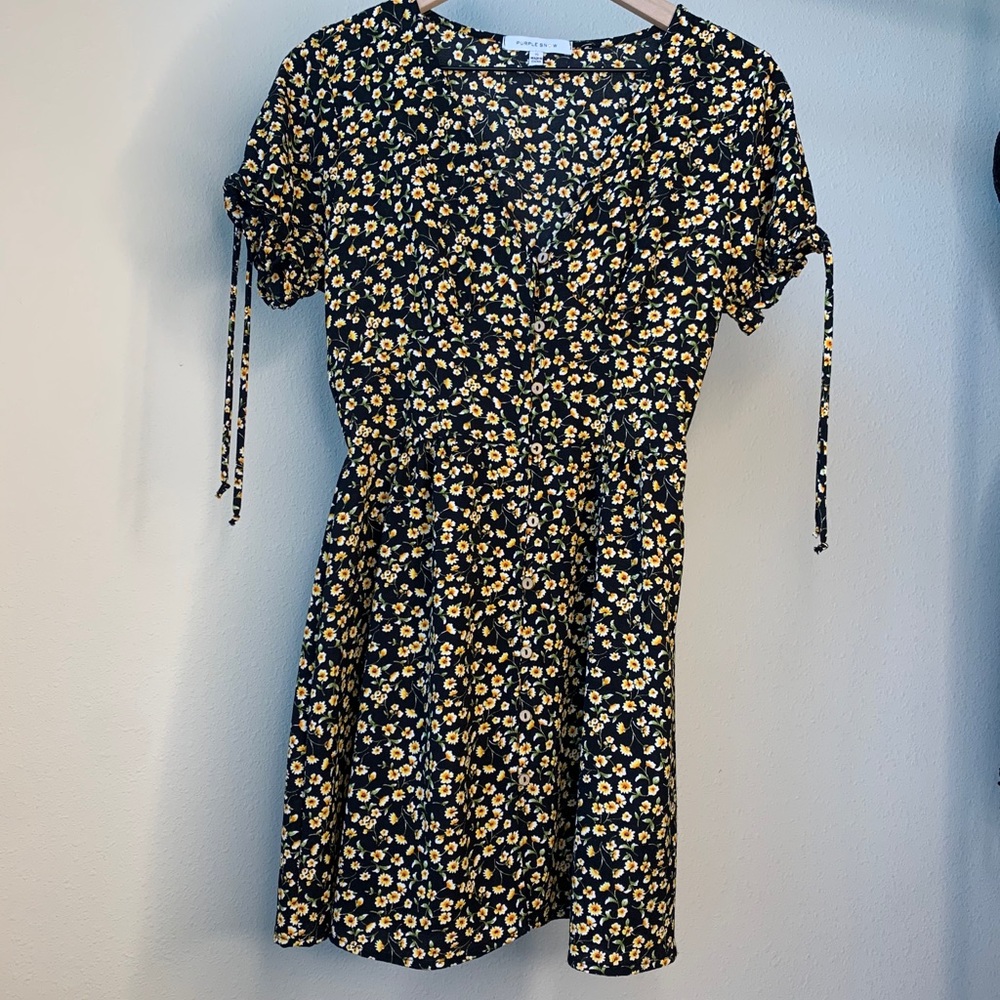Black Floral Sundress